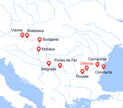 itin&eacute;raire croisi&egrave;re Danube : De la mer Noire vers le Danube Bleu (OVI_PP) 