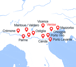 itinéraire croisière Pô : De Mantoue, Bijoux de la Renaissance à Venise, la Cité des Doges (MAV) 