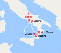 itinéraire croisière Méditerranée : Dolce vita en croisière le long des côtes italiennes (NAP) 