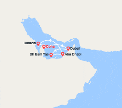 itinéraire croisière Moyen Orient : Émirats arabes unis, Bahreïn, Qatar