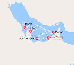 itinéraire croisière Moyen Orient : Émirats arabes unis, Qatar, Bahreïn
