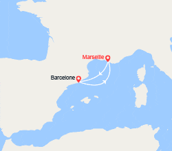 itinéraire croisière Méditerranée Occidentale : Escapade à Barcelone 