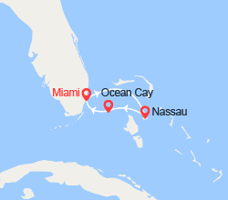 itin&eacute;raire croisi&egrave;re Caraïbes et Antilles : Escapade aux Bahamas : Nassau,  Ocean Cay 