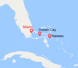 itinéraire croisière Caraïbes et Antilles : Escapade aux Bahamas : Nassau, Ocean Cay 