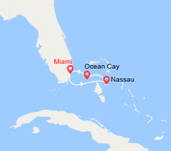 itinéraire croisière Caraïbes et Antilles : Escapade aux Bahamas : Nassau, Ocean Cay 