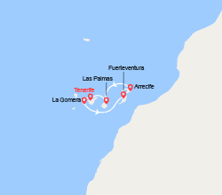 itinéraire croisière Méditerranée Occidentale : Escapade aux Iles Canaries 
