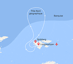 itin&eacute;raire croisi&egrave;re Groenland - Arctique - Antarctique : EXPÉDITION : Le pôle Nord géographique 