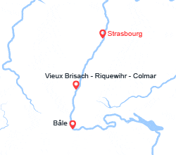 itinéraire croisière Rhin et ses affluents : Féerie des Marchés de Noël en Alsace et en Suisse au fil du Rhin (MNW_PP)