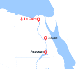 itinéraire croisière Nil : Flânerie sur le Nil et découverte du Caire 