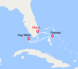 itinéraire croisière Caraïbes et Antilles : Floride et Bahamas 
