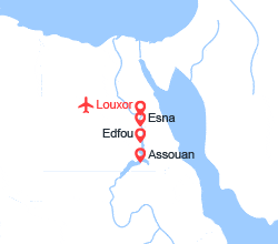 itinéraire croisière Nil : Framissima Premium Légendes et splendeurs d'Egypte 