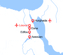 itin&eacute;raire croisi&egrave;re Nil : Gloire des pharaons à bord du Framissima Monica et extension au Framissima Swiss Inn Resort 5* 