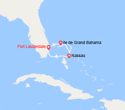 itinéraire croisière Caraïbes et Antilles : Grand Bahama et Nassau 