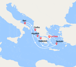 itinéraire croisière Méditerranée Occidentale : Grèce, Îles grecques 