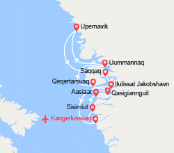 itinéraire croisière Europe du Nord : Groenland, Symphonie des Glaces