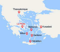 itinéraire croisière Iles grecques : Idyllique Mer Egée 