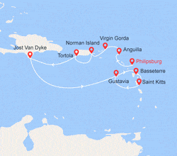 itinéraire croisière Caraïbes et Antilles : Îles aux trésors, Caraïbes et Antilles