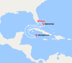 itin&eacute;raire croisi&egrave;re Caraïbes et Antilles : Iles Caïman, Bahamas 