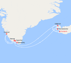 itin&eacute;raire croisi&egrave;re Islande : Islande, Groenland 