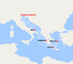 itinéraire croisière Méditerranée Orientale : Italie, Grèce 