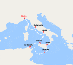 itinéraire croisière Méditerranée Occidentale : Italie, Malte 