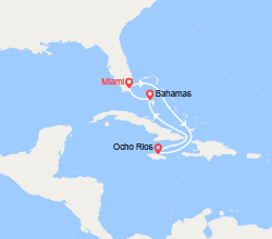 itin&eacute;raire croisi&egrave;re Caraïbes et Antilles : Jamaïque, Bahamas 