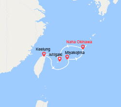 itinéraire croisière Asie : Japon, Taïwan : Ishigaki à Miyako Island 