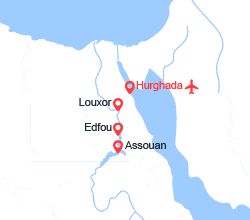 itinéraire croisière Nil : L'Egypte au rythme du Nil  