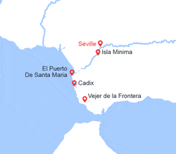 itinéraire croisière Guadalquivir : L'essentiel de l'Andalousie en croisière: Séville, Cadix et villages andalous (SVS_PP) 