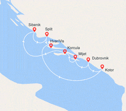 itinéraire croisière Croatie/Adriatique : La Croatie et le Monténégro en Famille (DHD_FAMPP) 