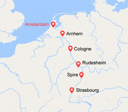 itinéraire croisière Rhin et ses affluents : La Hollande et la Vallée du Rhin Romantique (AST_PP) 