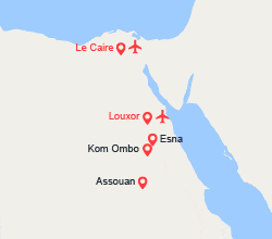 itinéraire croisière Nil : Le Caire & croisière sur le Nil : sur la Terre des Pharaons (10N) 