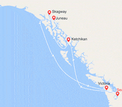 itin&eacute;raire croisi&egrave;re Alaska : Le meilleur de l' Alaska 