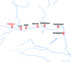 itinéraire croisière Danube : Le Nouvel AN sur le Danube 