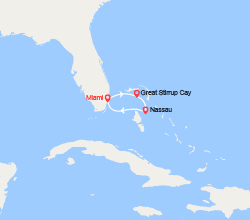 itin&eacute;raire croisi&egrave;re Caraïbes et Antilles : Les Bahamas : Great Stirrup Cay et Nassau 