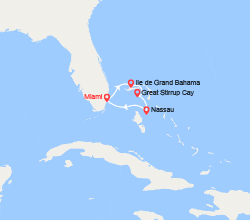 itinéraire croisière Caraïbes et Antilles : Les Bahamas: Grand Bahamas, Great Stirrup Cay, Nassau 