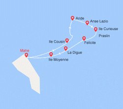 itin&eacute;raire croisi&egrave;re Océan Indien : Les Seychelles 