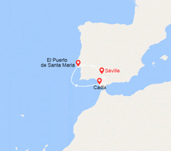itinéraire croisière Guadalquivir : Les splendeurs de l'Andalousie au fil du Guadalquivir (SHF_PP) 
