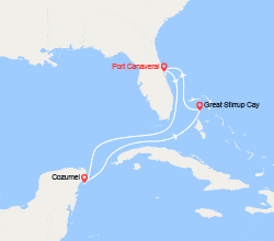 itin&eacute;raire croisi&egrave;re Caraïbes et Antilles : Mexique, Great Stirrup Cay 