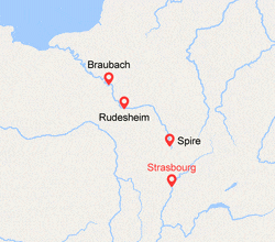 itinéraire croisière Rhin et ses affluents : Noël Romantique au pays de la Lorelei  (NOL_PP) 