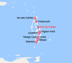 itin&eacute;raire croisi&egrave;re Caraïbes et Antilles : Perles des Antilles 