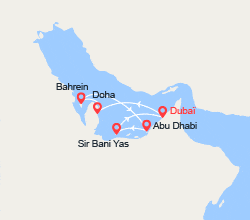 itinéraire croisière Moyen Orient : Qatar, Bahreïn, Émirats arabes unis