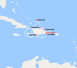 itinéraire croisière Caraïbes et Antilles : Rép. Dominicaine,  îles Turks et Caïques 