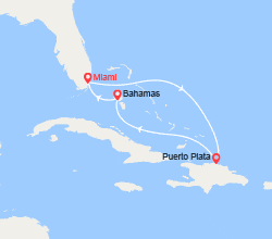 itin&eacute;raire croisi&egrave;re Caraïbes et Antilles : République Dominicaine, Bahamas 