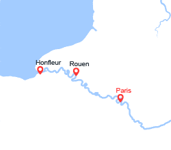 itinéraire croisière Seine : Réveillon Parisien -Féerie sur la Vallée de la Seine (RPA_PP) 