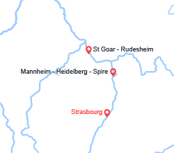 itin&eacute;raire croisi&egrave;re Rhin et ses affluents : Réveillon rhénan : le Rhin romantique et ses châteaux (ZAA_PP) 