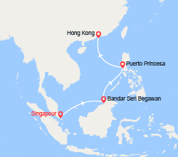 itinéraire croisière Asie : Singapour, Philippines, Chine 