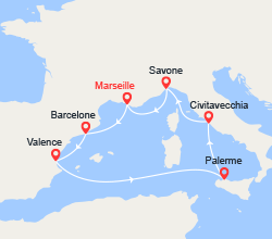 itinéraire croisière Iles Baléares : Splendeurs de la Méditerranée 