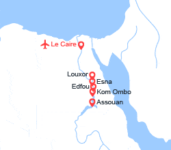 itinéraire croisière Nil : Splendeurs du Caire et du Nil 
