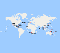 itinéraire croisière Tour du Monde : Tour du Monde 2027 au départ de Marseille
